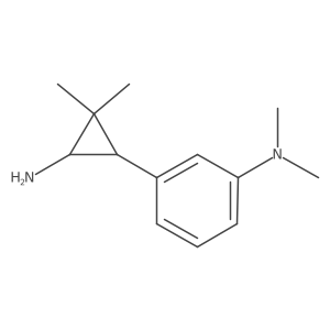 rac-3-[(1R,3S)-3-amino-2,2-dimethylcyclopropyl]-N,N-dimethylaniline结构式