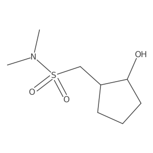 rac-1-[(1R,2R)-2-hydroxycyclopentyl]-N,N-dimethylmethanesulfonamide结构式