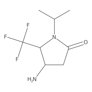 (4S,5S)-4-amino-1-propan-2-yl-5-(trifluoromethyl)pyrrolidin-2-one结构式