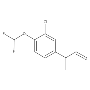 2-[3-Chloro-4-(difluoromethoxy)phenyl]propanal Structure