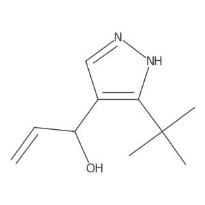1-(3-tert-butyl-1H-pyrazol-4-yl)prop-2-en-1-ol Structure