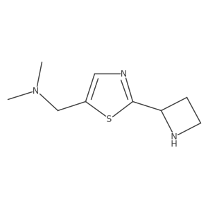 {[2-(Azetidin-2-yl)-1,3-thiazol-5-yl]methyl}dimethylamine Structure