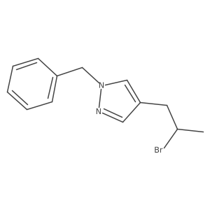 1-benzyl-4-(2-bromopropyl)-1H-pyrazole Structure