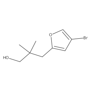 3-(4-Bromofuran-2-yl)-2,2-dimethylpropan-1-ol Structure