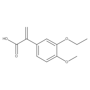 2-(3-Ethoxy-4-methoxyphenyl)prop-2-enoic acid结构式