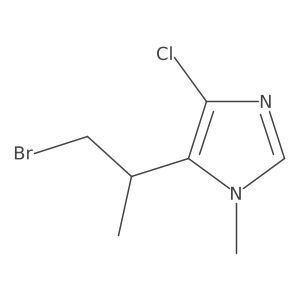 5-(1-bromopropan-2-yl)-4-chloro-1-methyl-1H-imidazole Structure