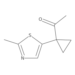 1-[1-(2-Methyl-1,3-thiazol-5-yl)cyclopropyl]ethan-1-one Structure