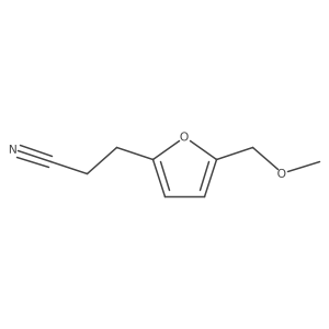 3-[5-(Methoxymethyl)furan-2-yl]propanenitrile Structure