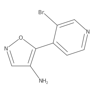 5-(3-Bromopyridin-4-yl)-1,2-oxazol-4-amine Structure