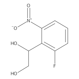 1-(2-Fluoro-6-nitrophenyl)ethane-1,2-diol结构式