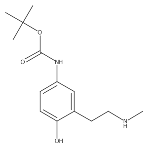 tert-butyl N-{4-hydroxy-3-[2-(methylamino)ethyl]phenyl}carbamate Structure