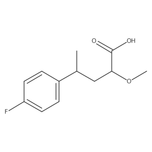 4-(4-Fluorophenyl)-2-methoxypentanoic acid结构式