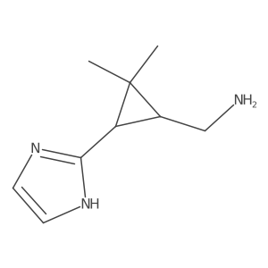 [3-(1H-imidazol-2-yl)-2,2-dimethylcyclopropyl]methanamine Structure