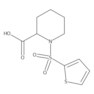 1-(Thiophene-2-sulfonyl)piperidine-2-carboxylic acid Structure