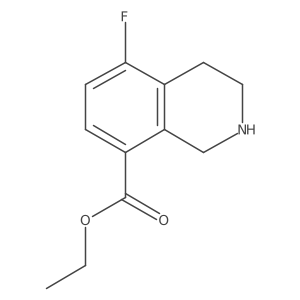 Ethyl 5-fluoro-1,2,3,4-tetrahydroisoquinoline-8-carboxylate Structure