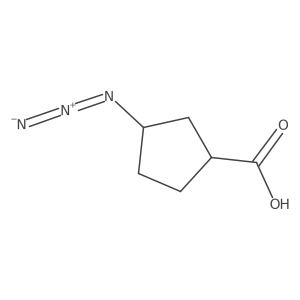 3-Azidocyclopentane-1-carboxylic acid Structure