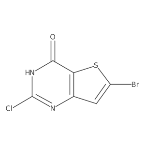 6-Bromo-2-chlorothieno[3,2-d]pyrimidin-4(1H)-one结构式