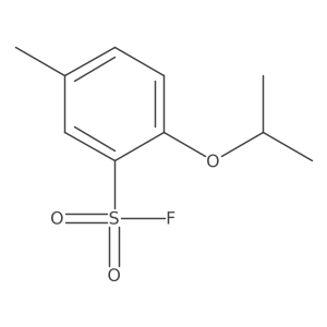 5-Methyl-2-(propan-2-yloxy)benzene-1-sulfonyl fluoride结构式