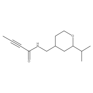 N-[(2-Propan-2-yloxan-4-yl)methyl]but-2-ynamide Structure