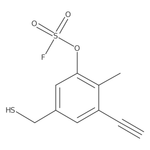 3-Ethynyl-2-methyl-5-(sulfanylmethyl)phenyl sulfurofluoridate Structure