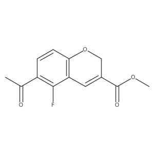 Methyl 6-acetyl-5-fluoro-2H-chromene-3-carboxylate结构式
