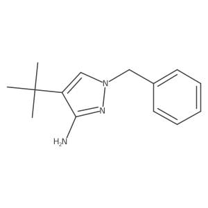 1-Benzyl-4-tert-butylpyrazol-3-amine结构式