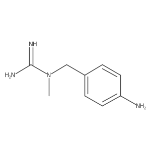 1-(4-Aminobenzyl)-1-methylguanidine结构式