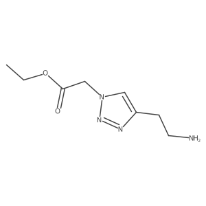 ethyl 2-[4-(2-aminoethyl)-1H-1,2,3-triazol-1-yl]acetate Structure