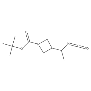Tert-butyl 3-(1-isocyanatoethyl)azetidine-1-carboxylate Structure