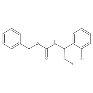 benzyl N-[1-(2-bromophenyl)-2-fluoroethyl]carbamate结构式