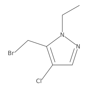 5-(bromomethyl)-4-chloro-1-ethyl-1H-Pyrazole Structure