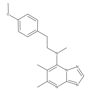 N-[2-(4-methoxyphenyl)ethyl]-N,5,6-trimethyl-[1,2,4]triazolo[1,5-a]pyrimidin-7-amine结构式