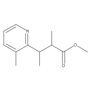 (2R,3S)-Methyl 2-methyl-3-(3-methylpyridin-2-yl)butanoate结构式