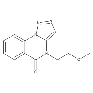 4-(2-methoxyethyl)-4H,5H-[1,2,3]triazolo[1,5-a]quinazolin-5-one结构式