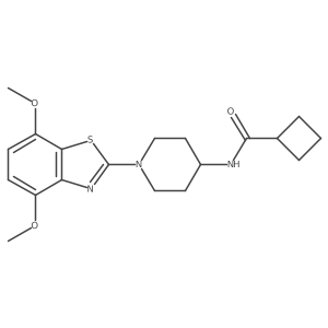 N-[1-(4,7-dimethoxy-1,3-benzothiazol-2-yl)piperidin-4-yl]cyclobutanecarboxamide Structure