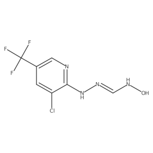 N'-[[3-chloro-5-(trifluoromethyl)pyridin-2-yl]amino]-N-hydroxymethanimidamide结构式