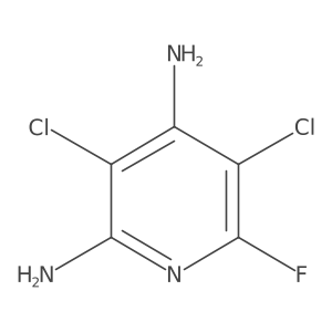 3,5-Dichloro-6-fluoro-2,4-pyridinediamine Structure
