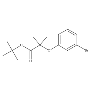 Tert-butyl 2-(3-bromophenoxy)-2-methylpropanoate结构式