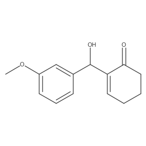 2-(Hydroxy(3-methoxyphenyl)methyl)cyclohex-2-en-1-one结构式