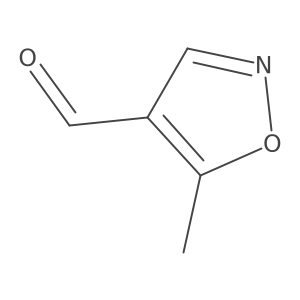 5-Methylisoxazole-4-carbaldehyde结构式