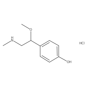 Phenol, 4-((1R)-1-methoxy-2-(methylamino)ethyl)-, hydrochloride (1:1) Structure