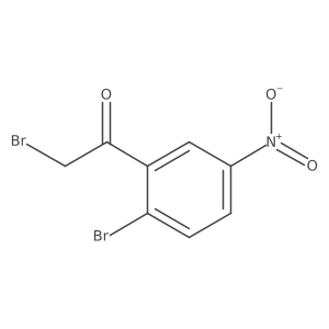 2-Bromo-1-(2-bromo-5-nitrophenyl)ethanone结构式