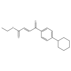 Ethyl 4-(4-cyclohexylphenyl)-4-oxo-2-butenoate Structure