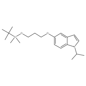 5-[3-(tert-Butyldimethylsilyloxy)propoxy]-1-isopropyl-1H-indole结构式