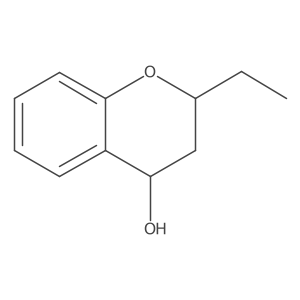 (2S,4S)-2-Ethyl-3,4-dihydro-2H-1-benzopyran-4-ol结构式