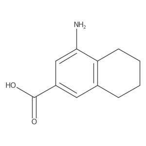 4-Amino-5,6,7,8-tetrahydronaphthalene-2-carboxylic acid结构式