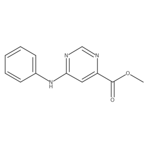 Methyl 6-(phenylamino)pyrimidine-4-carboxylate结构式