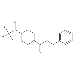 Benzyl 4-(2,2,2-trifluoro-1-hydroxyethyl)piperidine-1-carboxylate Structure