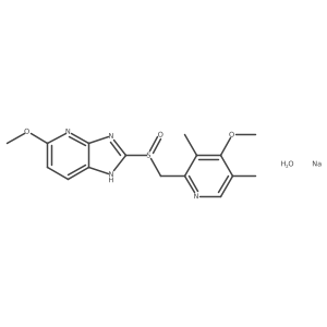 (S)-Tenatoprazolesodiumsaltmonohydrate Structure