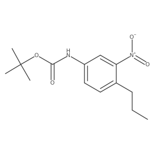 Tert-butyl 3-nitro-4-propylphenylcarbamate Structure